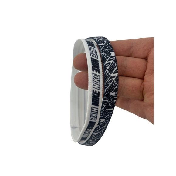 Lot of 2 Nike Unisex Headbands Nonslip Grip 0190 Narrow Logo EUC Sweatband - Picture 4 of 6